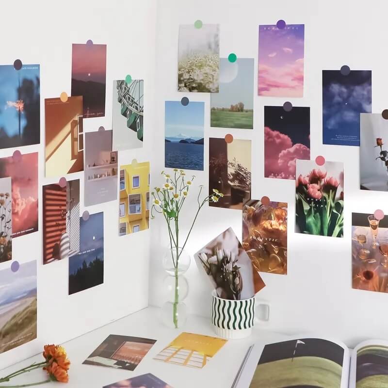 Early Morning Tulips Wall Collage Cards — Considered Home Styling — Front view
