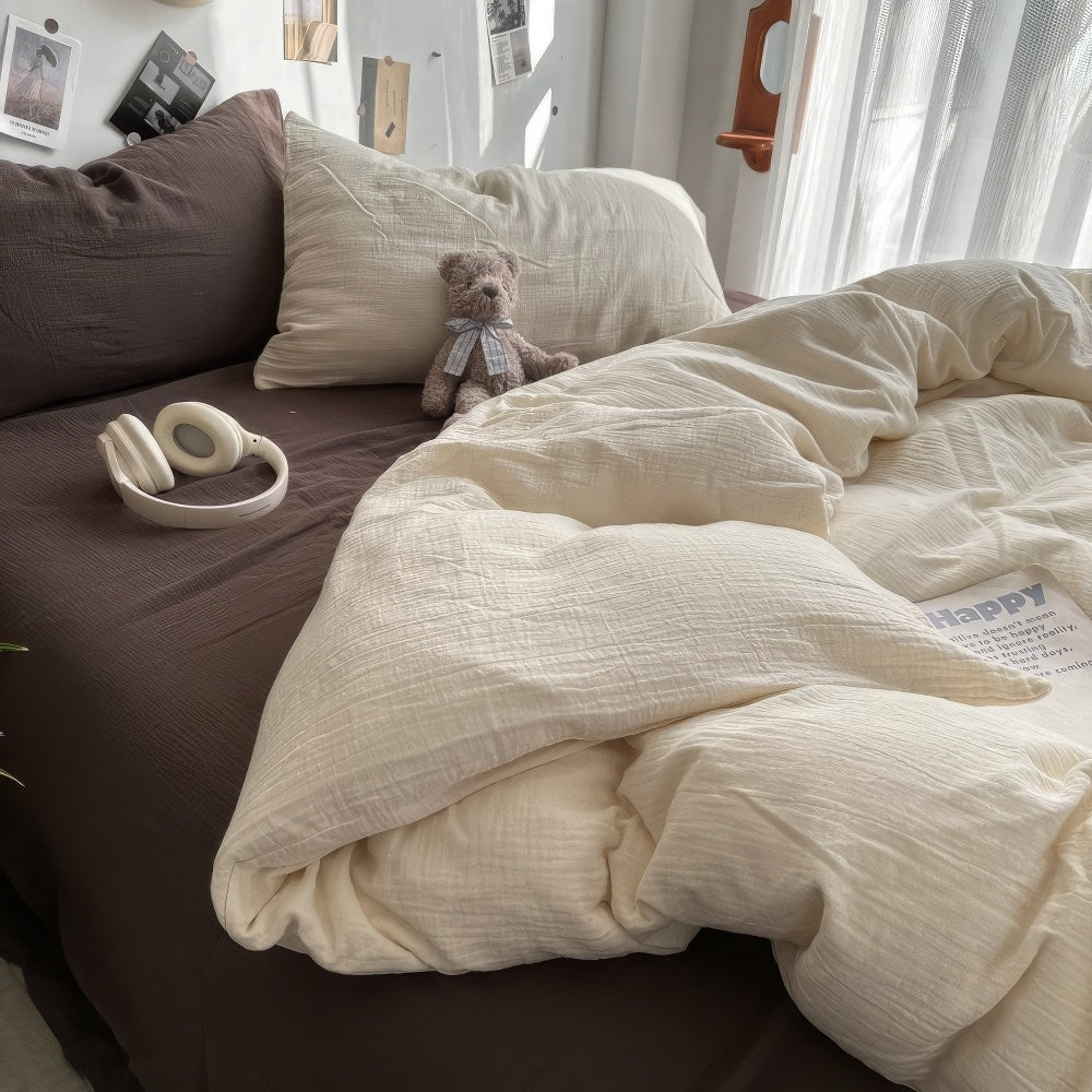Earthy Tones Bedding Set — Soft-Touch Cotton Duvet & Pillowcases — Lifestyle 2
