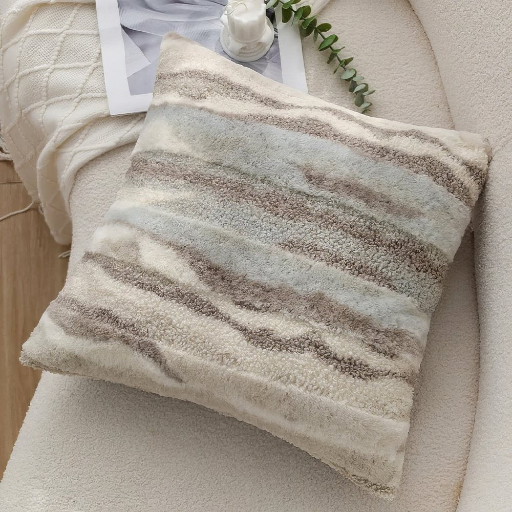 Earthy Tones Plush Cushion Cover — Lifestyle 3