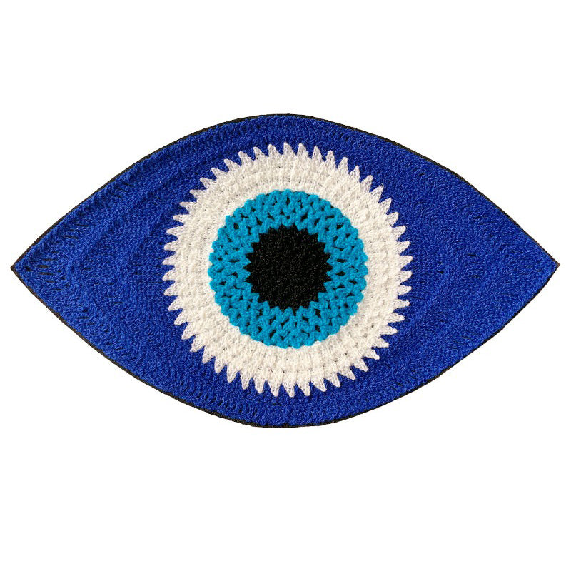 Evil Eye Embroidered Coaster — Considered Home Styling — Lifestyle 4