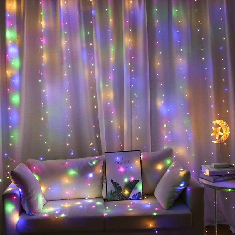 Fairy Curtain Lights — Warm LED Mood Lighting for Bedside — Lifestyle 6