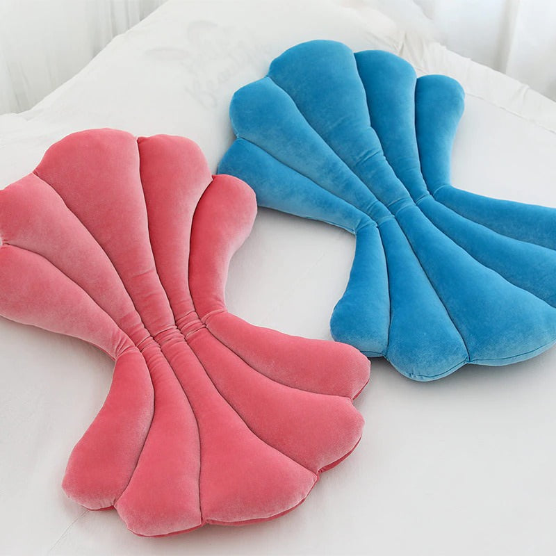 Sculptural Shell Chair Cushion — Tufted Seat Pad for Dining and Accent Chairs — Detail
