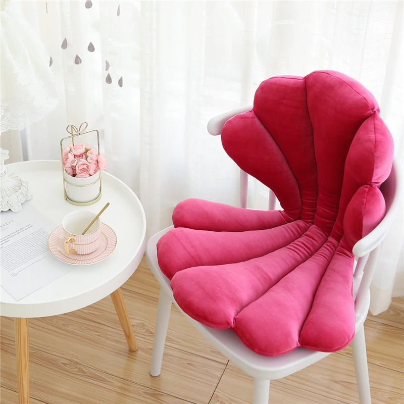 Sculptural Shell Chair Cushion — Tufted Seat Pad for Dining and Accent Chairs — Lifestyle 7