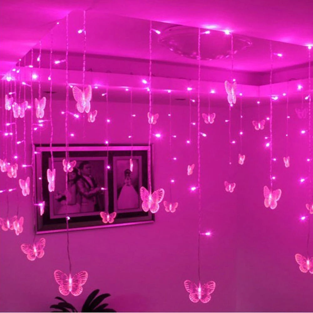 Fairy Butterfly String Lights — Warm LED Mood Lighting for Bedside — Lifestyle 2
