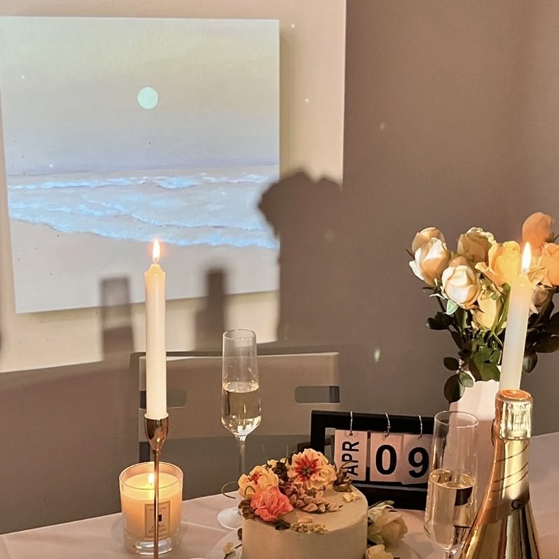 Fake Window Mini Projector — Warm LED Mood Lighting for Bedside — Lifestyle 5