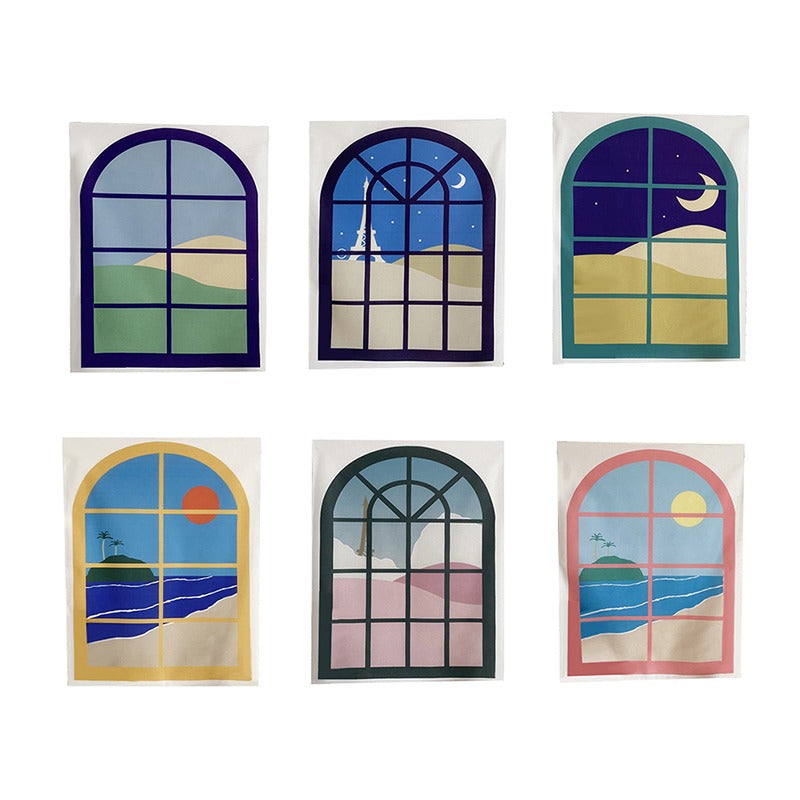 Fake Window Tapestry — Considered Home Styling — Front view
