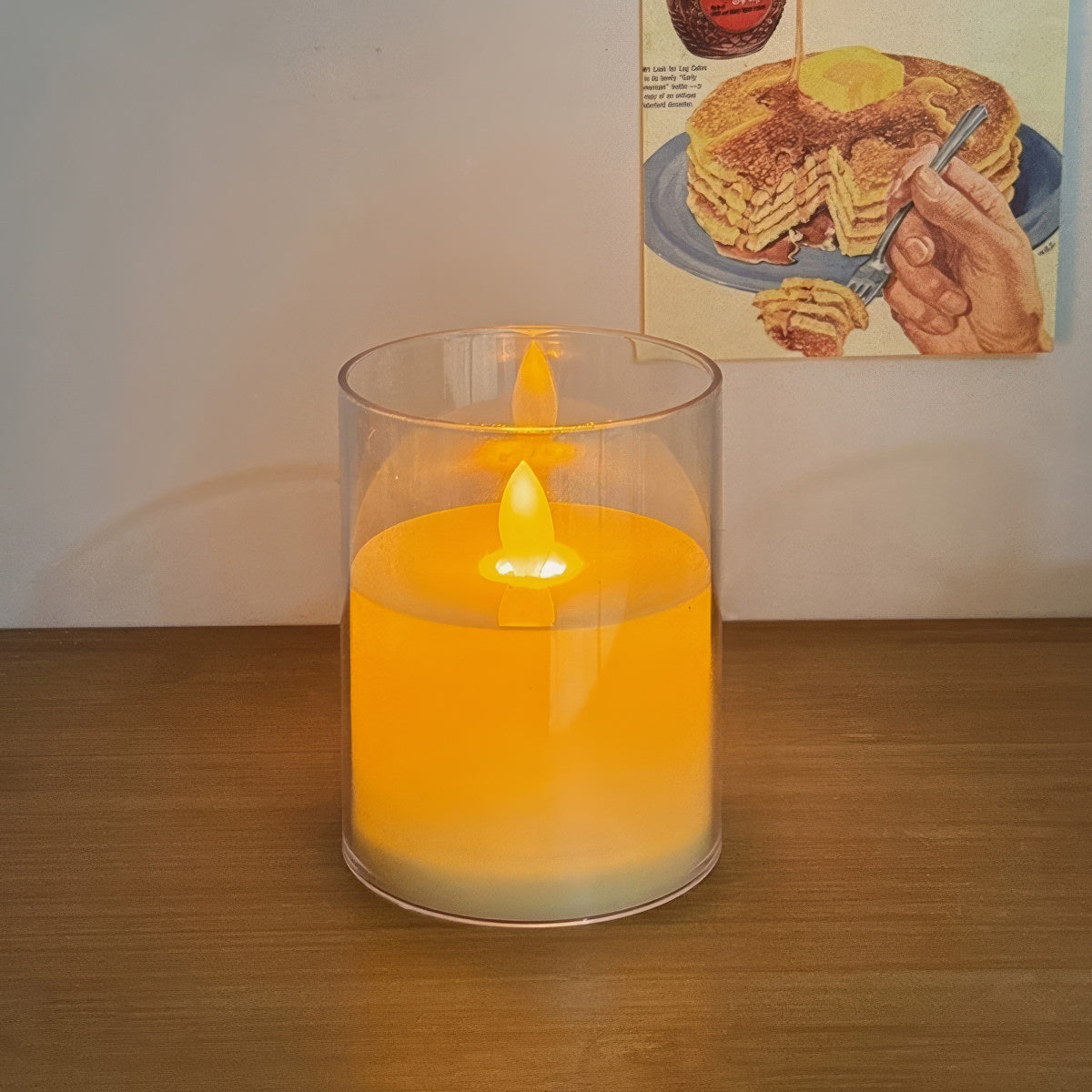 Warm Glow LED Glass Candles — Warm LED Mood Lighting for Bedside — Lifestyle 3