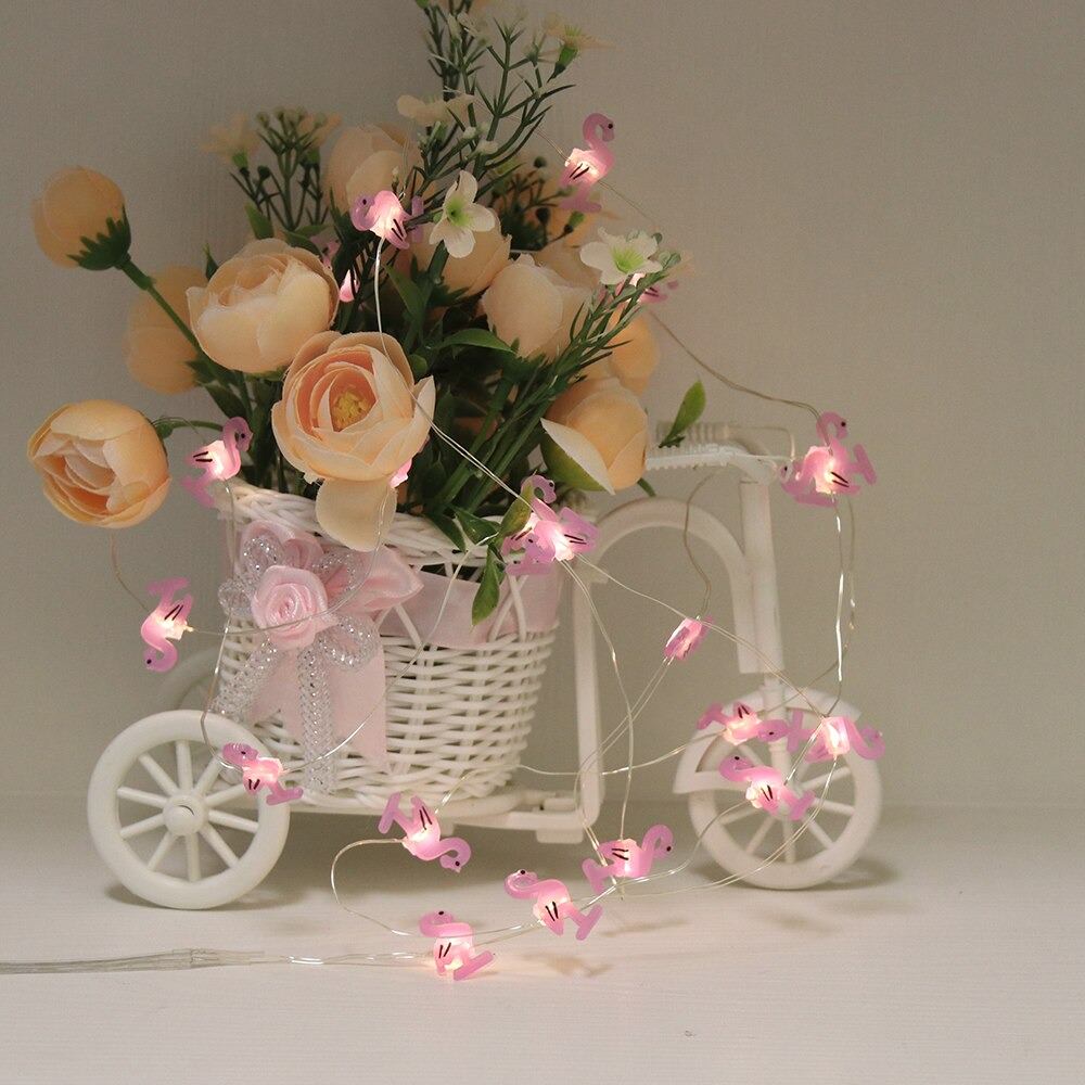 Flamingo Fairy String Lights — Warm LED Mood Lighting for Bedside — Detail