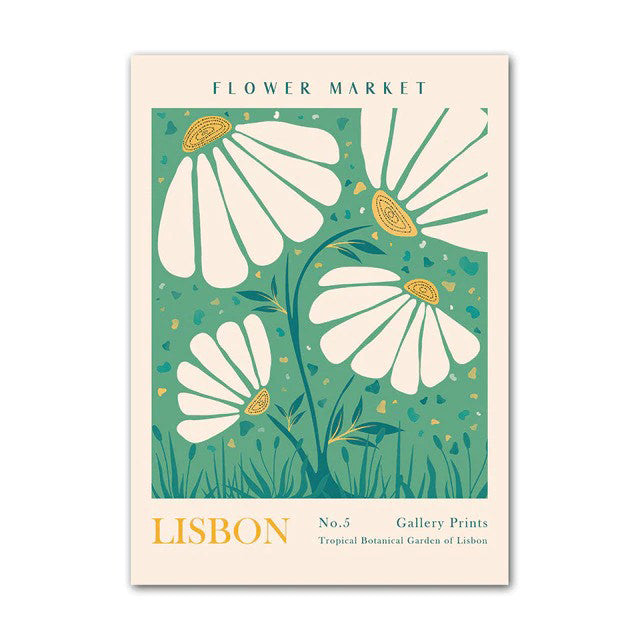Flower Art Canvas Posters — Considered Home Styling — Lifestyle 4