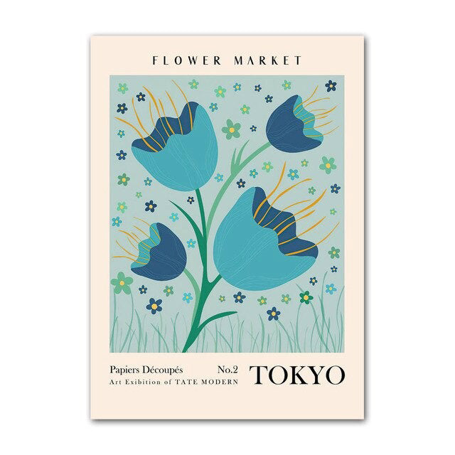 Flower Art Canvas Posters — Considered Home Styling — Lifestyle 5