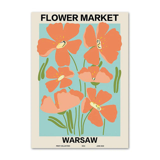 Flower Market Gallery Wall Canvas Posters — Considered Home Styling — Lifestyle 8