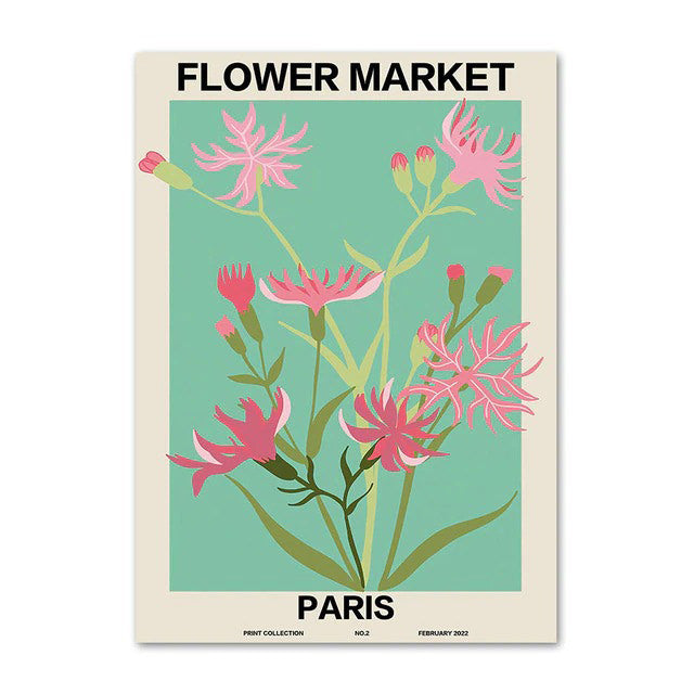 Flower Market Gallery Wall Canvas Posters — Considered Home Styling — Lifestyle 3