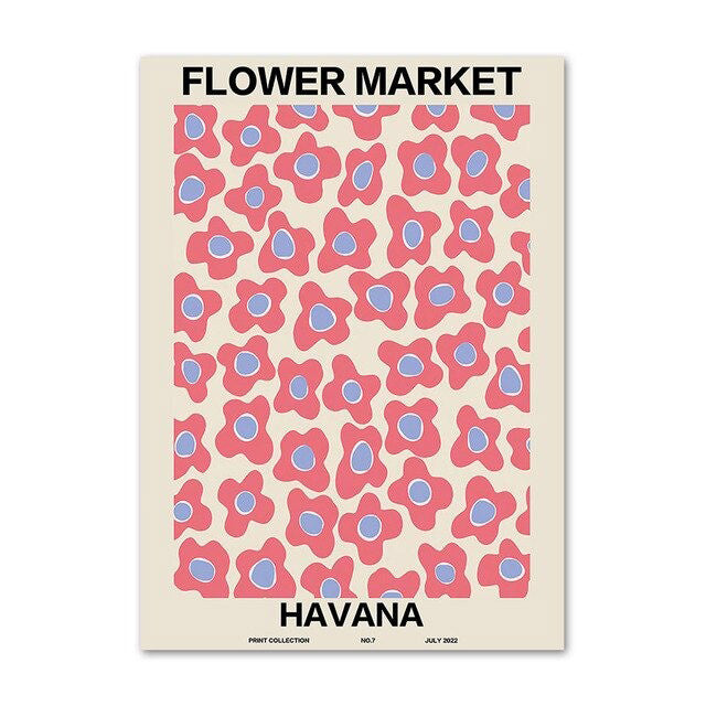 Flower Market Gallery Wall Canvas Posters — Considered Home Styling — Lifestyle 7