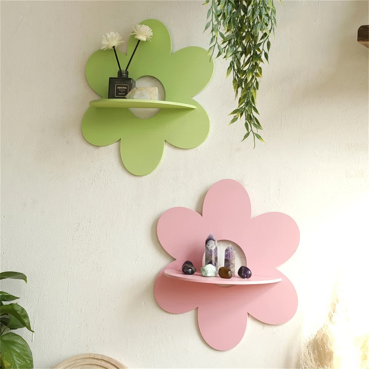 Pastel Flower Wall Shelf — Considered Home Styling