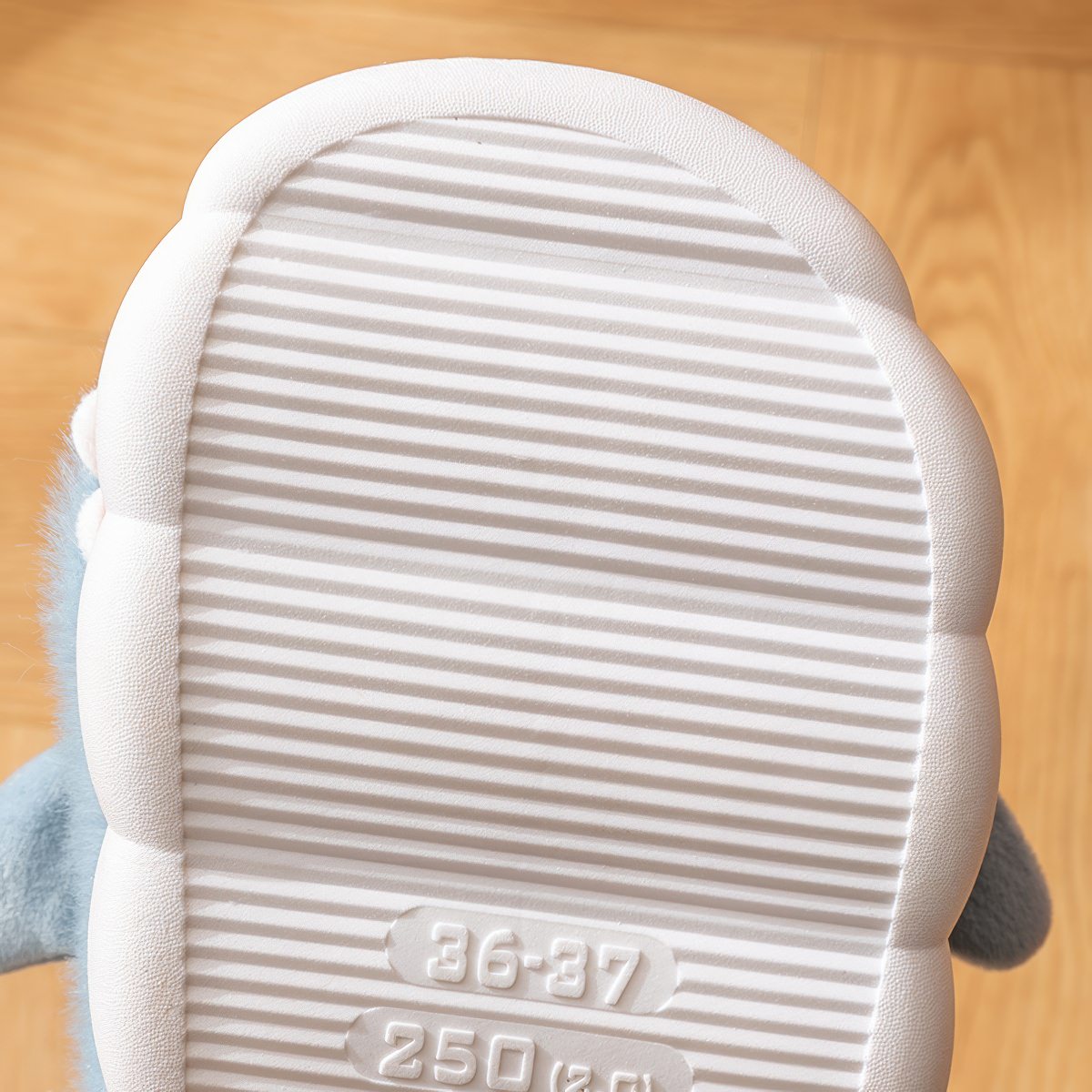 Plush Shark Slippers — Fluffy Indoor Slides for At-Home Comfort — Lifestyle 3