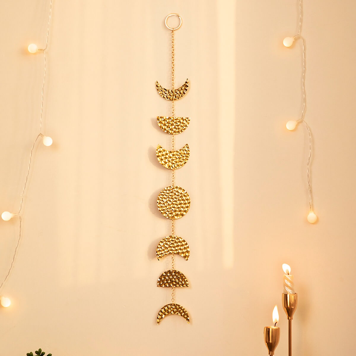 Forged Gold Vertical Moon Phases Wall Decor — Considered Home Styling