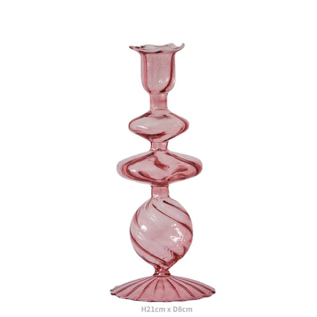French Vintage Glass Candle Holder — Decorative Vase for Considered Styling — Lifestyle 5