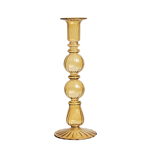 French Vintage Glass Candle Holder — Decorative Vase for Considered Styling — Lifestyle 6
