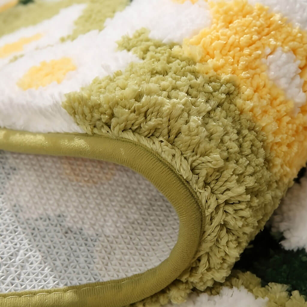 Fresh Daisy Meadow Tufted Rug — Soft Accent Rug for Bedroom Layering — Lifestyle 3