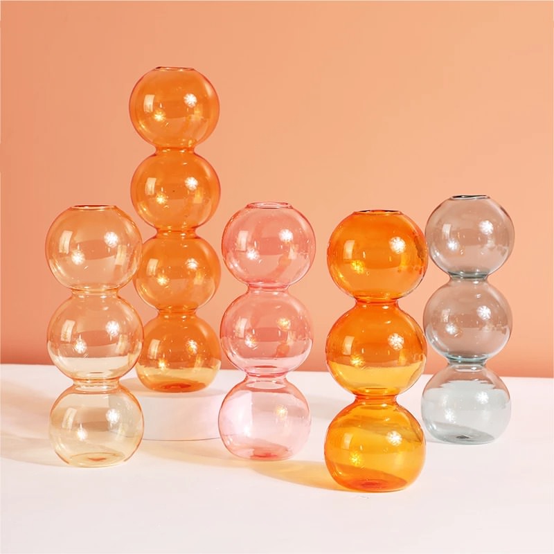 Glass Bubble Vase — Decorative Vase for Considered Styling — Front view