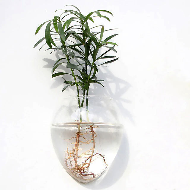 Glass Wall Hanging Flower Vase — Considered Home Styling — Lifestyle 6
