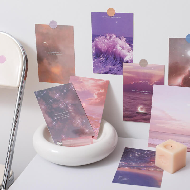 Glitter Clouds Wall Collage Postcards — Considered Home Styling