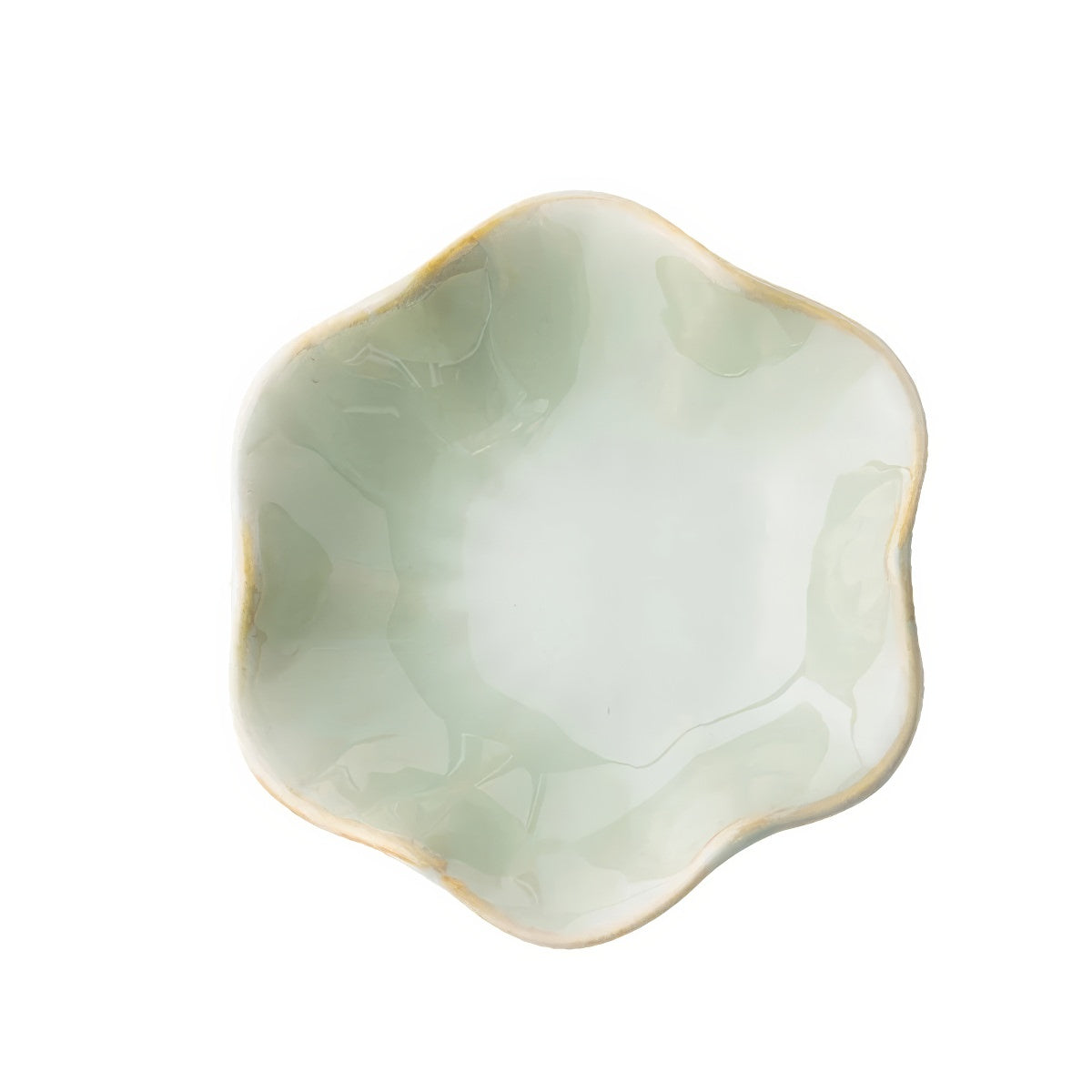 Petal Ceramic Jewelry Tray — Crackle-Glaze Catch-All for Vanity Styling — Lifestyle 2