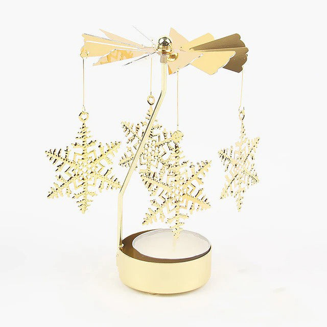 Golden Carousel Candle Holder — Decorative Vase for Considered Styling — Detail