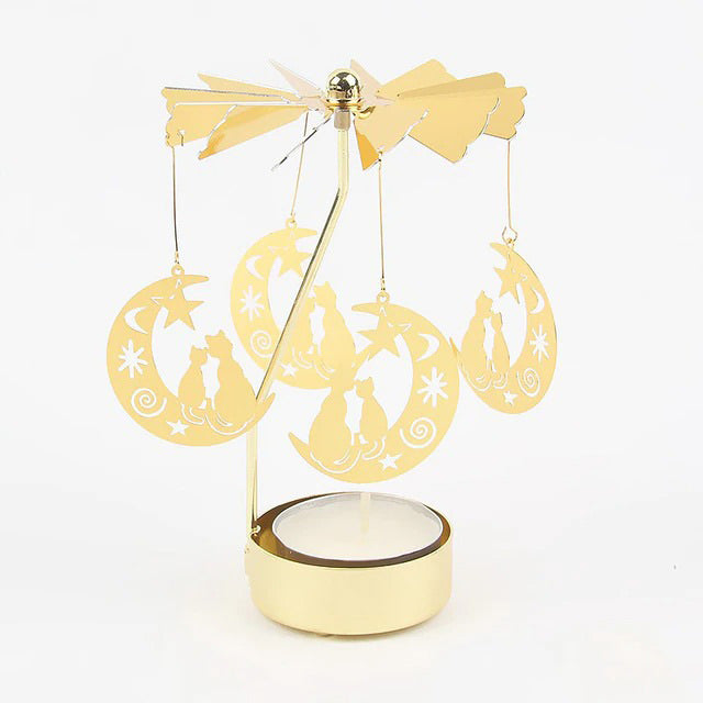 Golden Carousel Candle Holder — Decorative Vase for Considered Styling — Lifestyle 4
