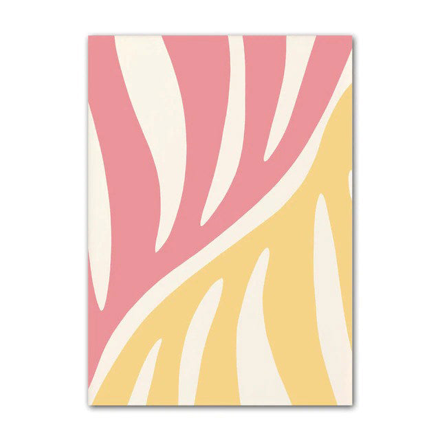 Yellow Pastel Flower Canvas Posters — Considered Home Styling