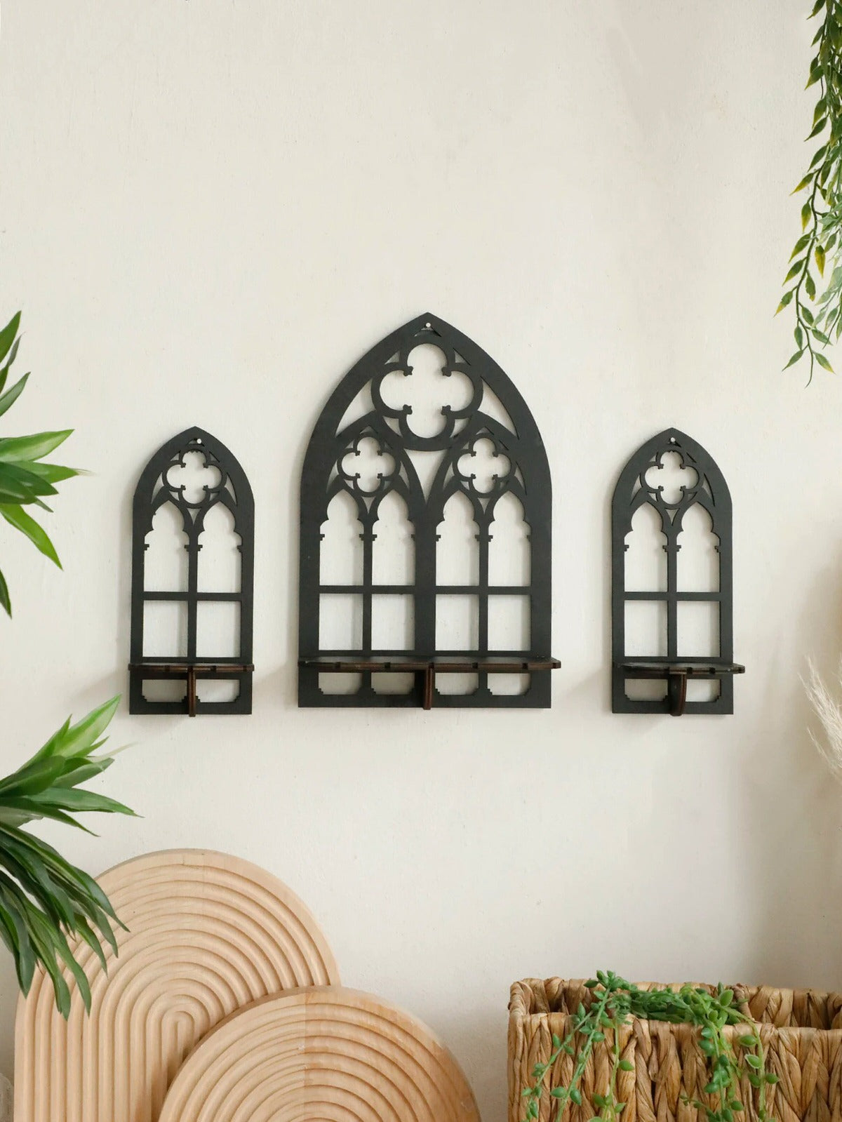 Arch Wooden Wall Shelf Set — Considered Home Styling