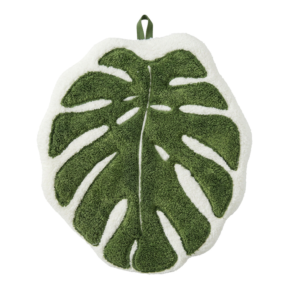 Botanical Leaf Microfiber Hand Towel — Considered Home Styling — Front view