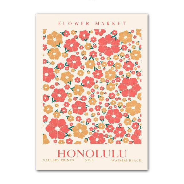 Green Leaves Herbarium Canvas Posters — Considered Home Styling