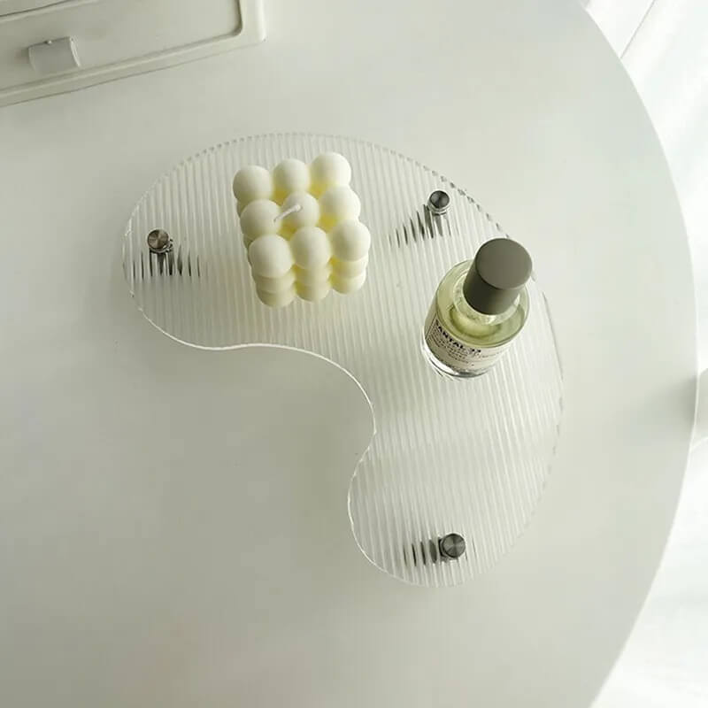 Grooved Acrylic Decorative Tray — Decorative Accent for Considered Styling — Lifestyle 4