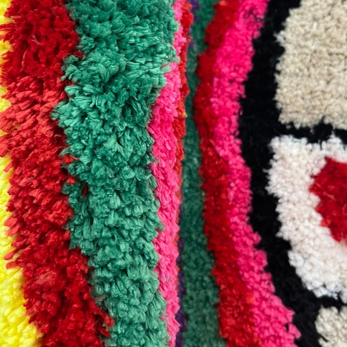 Groovy Mushroom Tufted Rug — Soft Accent Rug for Bedroom Layering — Lifestyle 1