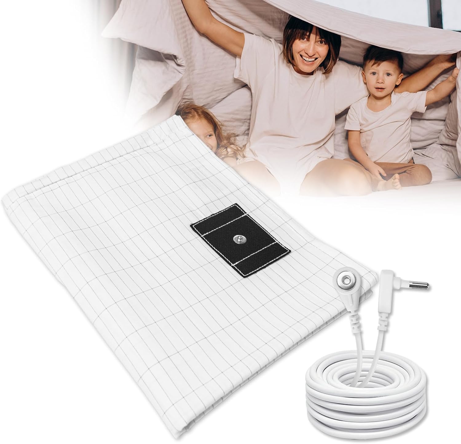 Silver Fibre Cotton Bed Sheets - Conductive Silver Thread Cotton Sheets in Flat & Fitted Sizes