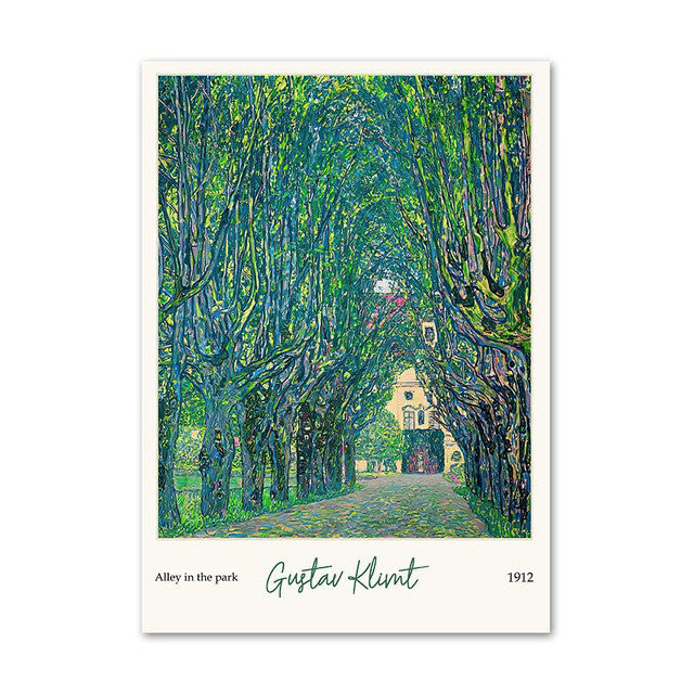Klimt Green Art Hoe Canvas Posters — Considered Home Styling — Lifestyle 5