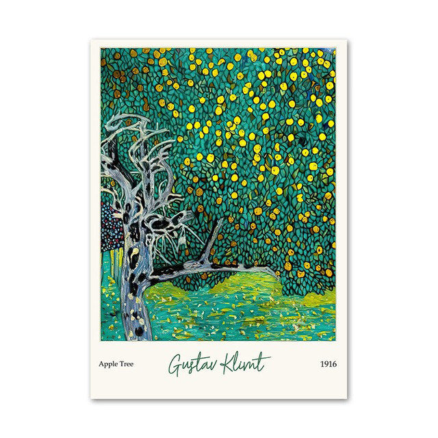 Klimt Green Art Hoe Canvas Posters — Considered Home Styling — Lifestyle 6