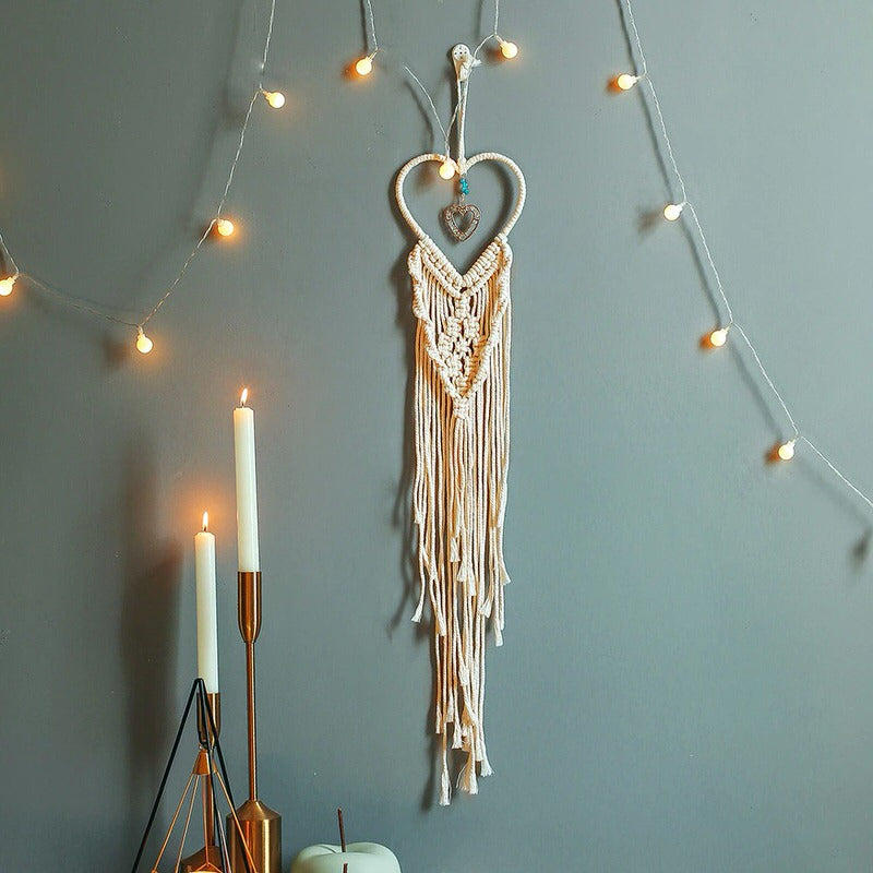 Heart Shaped Macrame Wall Hanging — Considered Home Styling — Lifestyle 1
