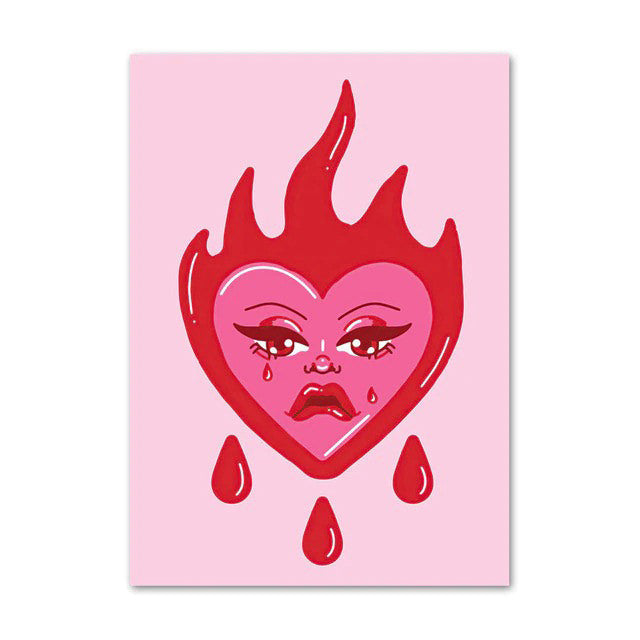 Hot Pink Girly Canvas Posters — Considered Home Styling — Lifestyle 5