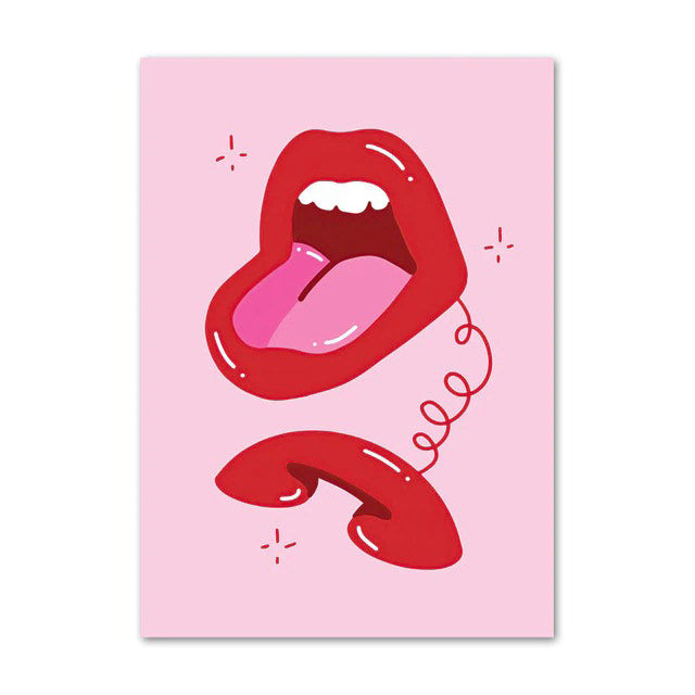 Hot Pink Girly Canvas Posters — Considered Home Styling — Lifestyle 7