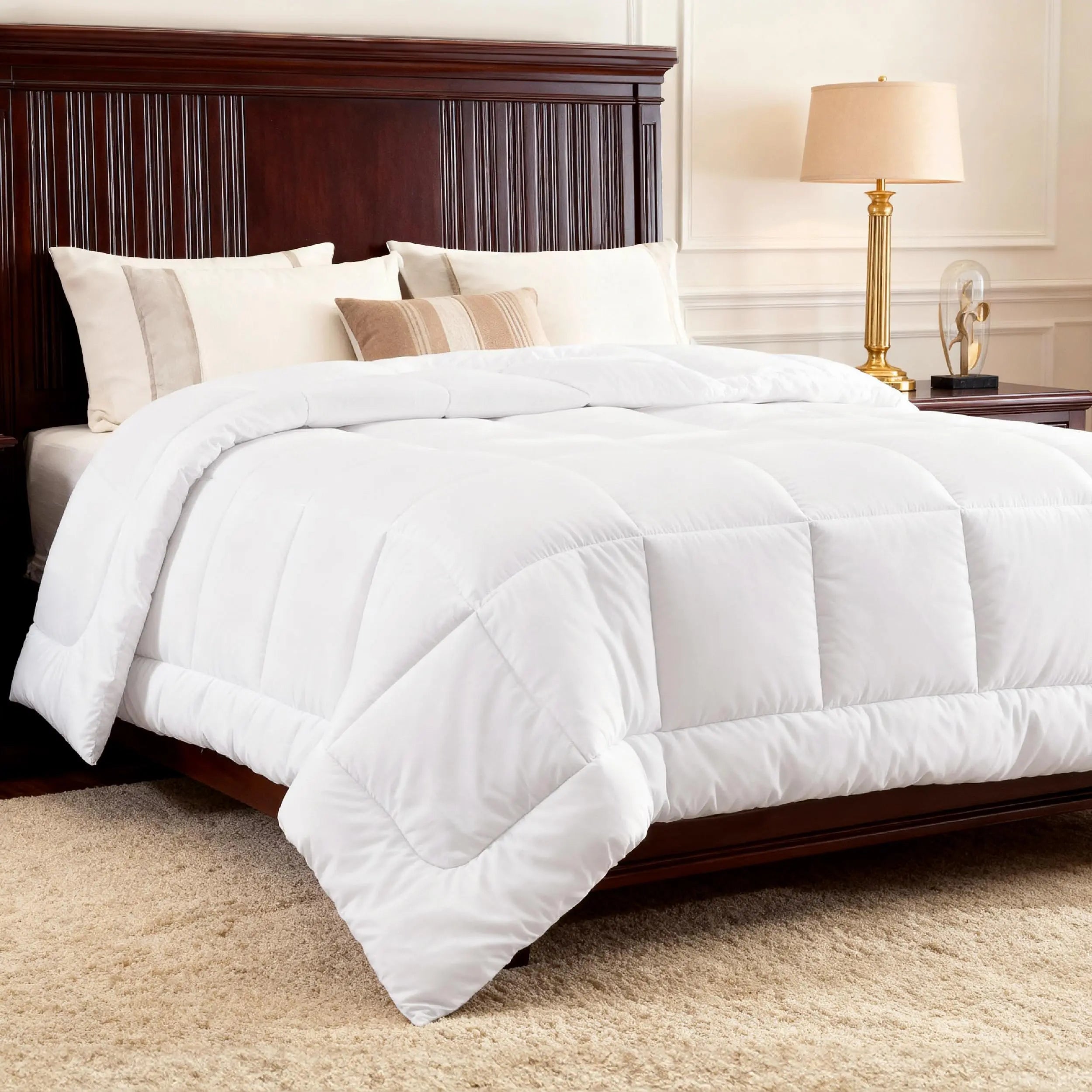Down Alternative Comforter for Comfortable Sleep and Relaxation - Available in Various Sizes and Colours — Lifestyle 5