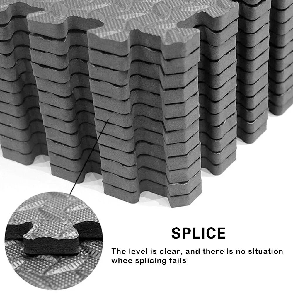 Interlocking Gym Floor Mats - High-Density EVA Foam Tiles for Home Gym, 60cm x 60cm — Lifestyle 7