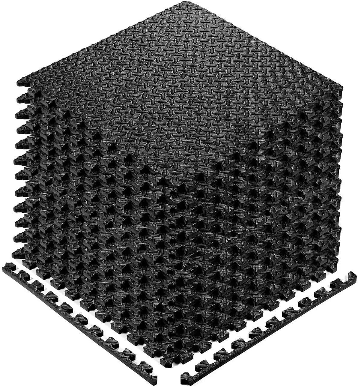 Interlocking Gym Floor Mats - High-Density EVA Foam Tiles for Home Gym, 60cm x 60cm — Lifestyle 4