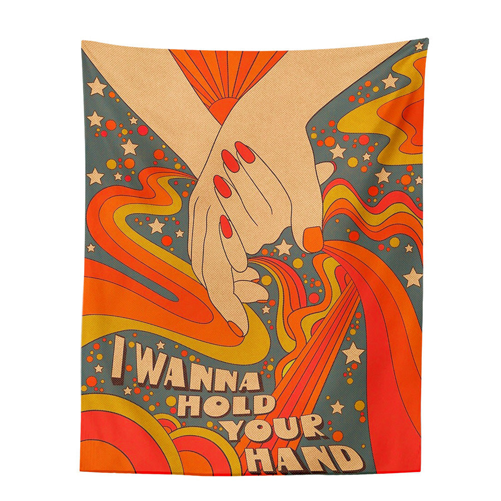 Wanna Hold Your Hand Tapestry — Considered Home Styling — Front view