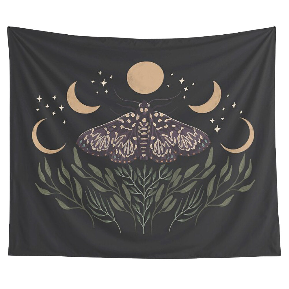 Night Moth Tapestry — Considered Home Styling — Front view