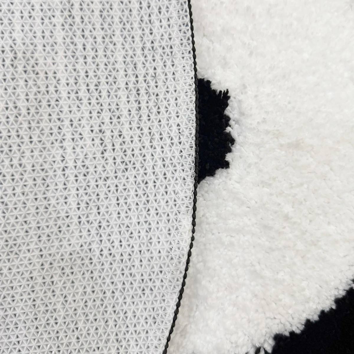 Retro Vinyl Record Tufted Round Rug — Soft Accent Rug for Bedroom Layering — Lifestyle 3