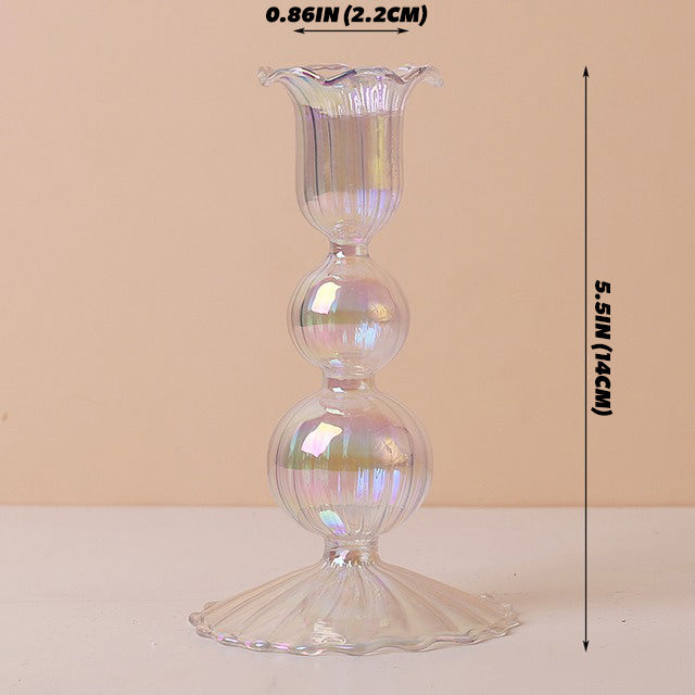 Iridescent Glass Candle Holder — Decorative Vase for Considered Styling — Lifestyle 7