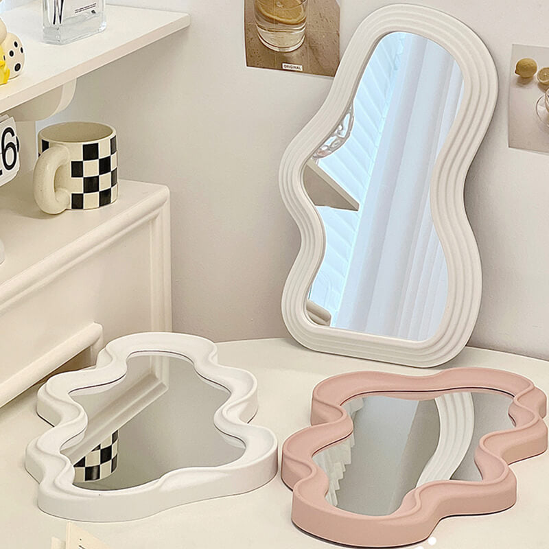 Irregular Wavy Wall Mirror — Considered Home Styling — Front view