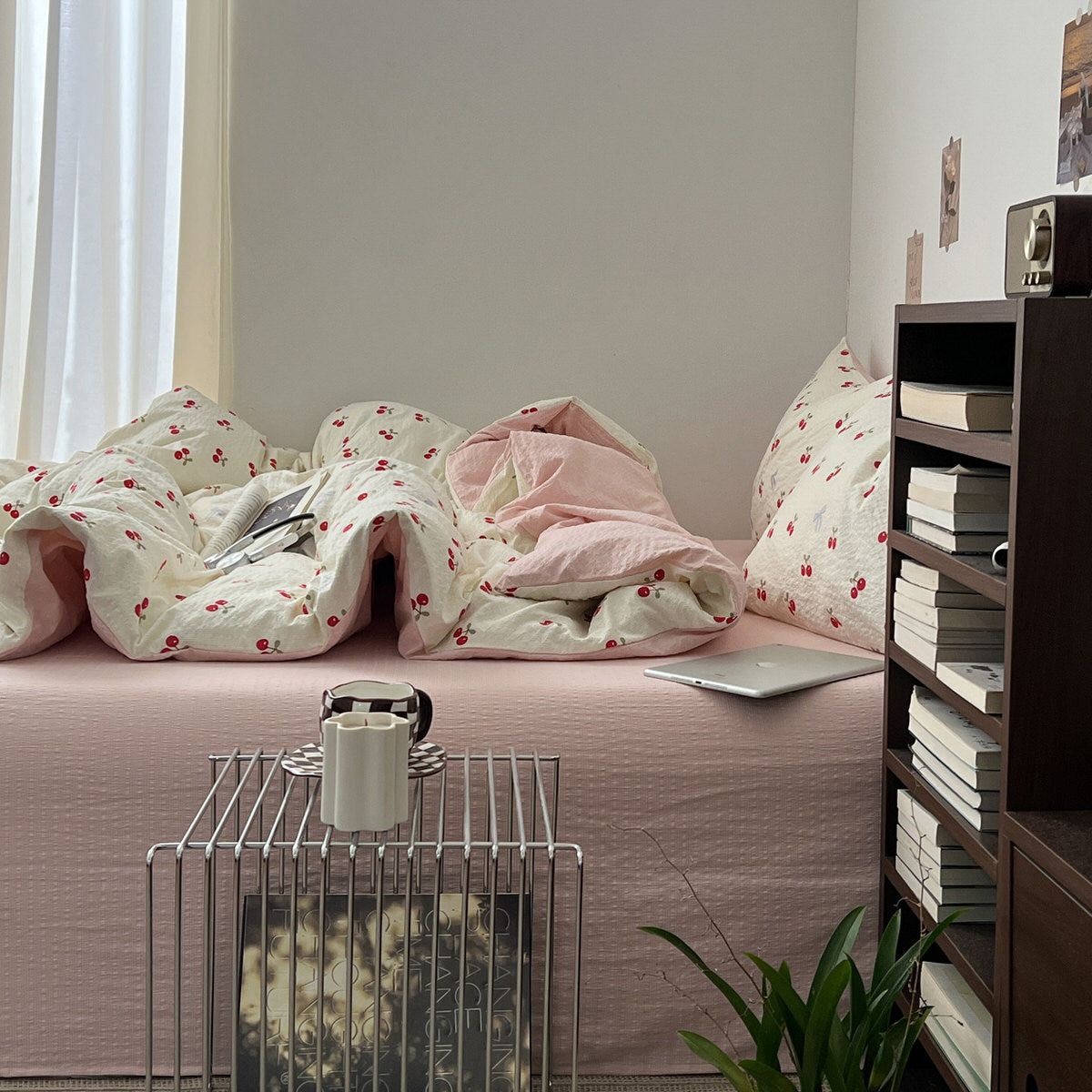 Juicy Cherry Bedding Set — Soft-Touch Cotton Duvet & Pillowcases — Lifestyle 1